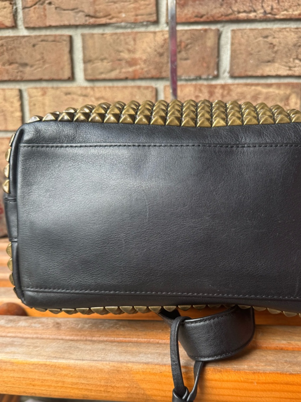 Coach Legacy Studded Duffle Bag With Adjustable Strap And Matching Wristlet - Picture 5 of 14